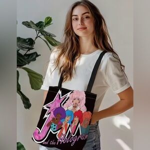 JEM and the Holograms Black Graphic Tote Bag
